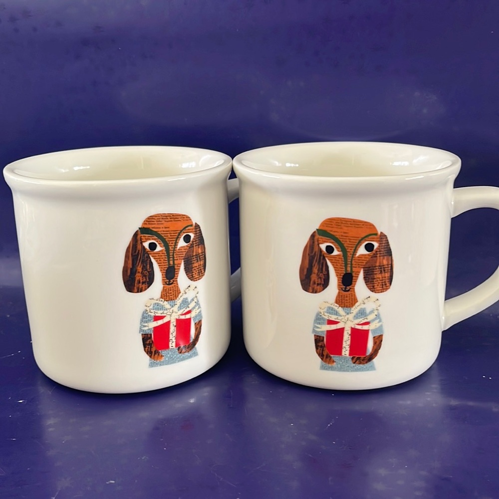 Potterybarn Denise Fiedler Coffee Mug 2 pc Set